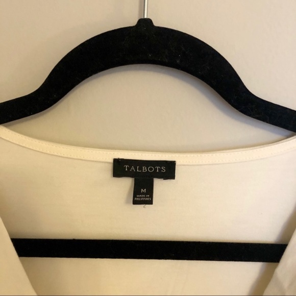 Talbots Cowl Neck Color Block Top - Picture 4 of 6